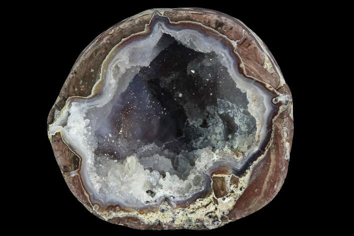 Crystal Filled Dugway Geode (Polished Half) #121727